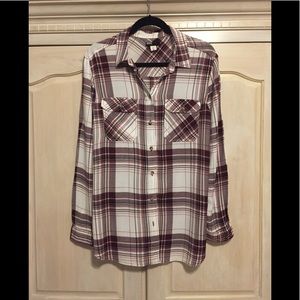 Urban Outfitters cozy plaid shirt